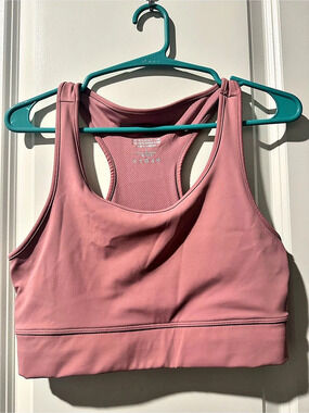 ZENANA Racerback Sports Bra in Pink